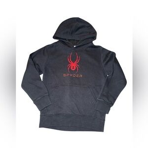 Spider Black Fleece Jacket Size 7-8